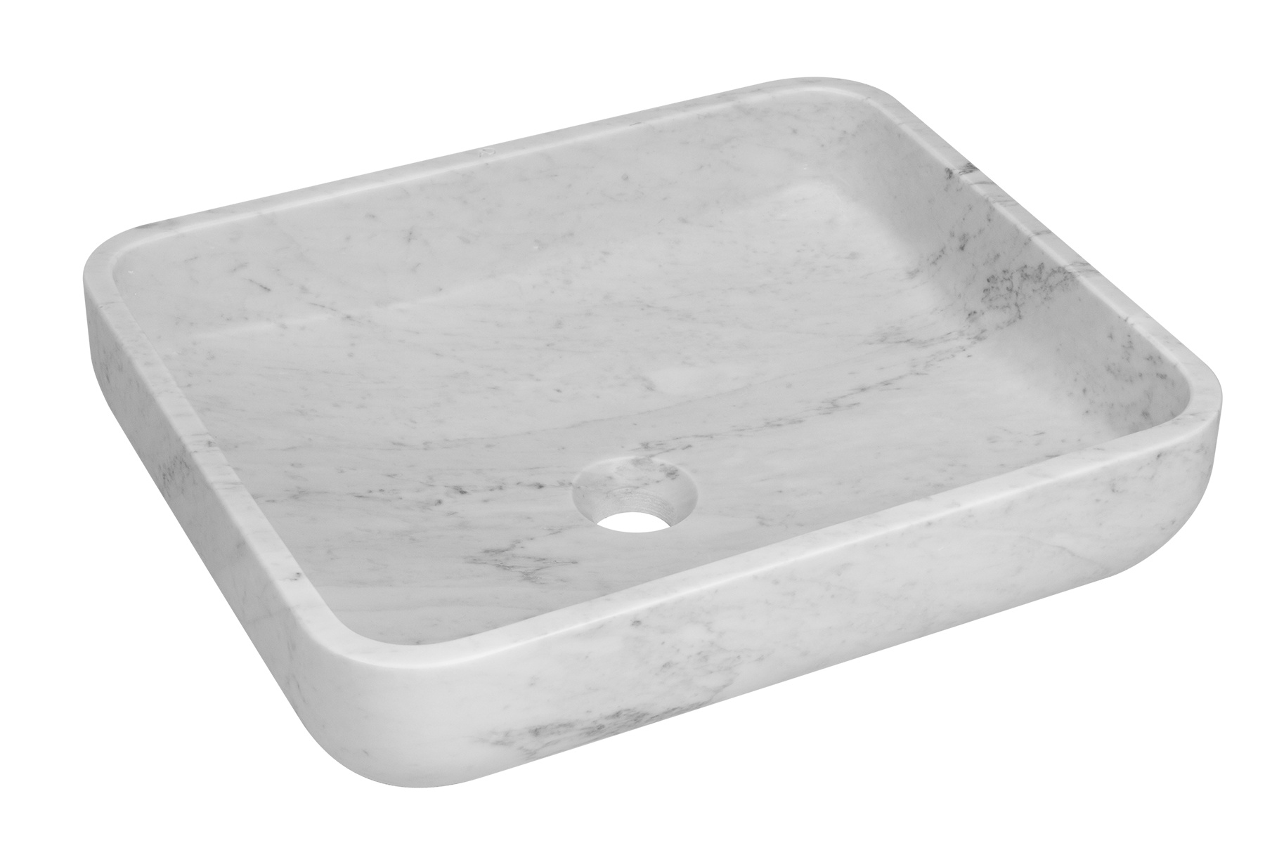 biała umywalka z marmuru, nablatowa umywalka nowoczesna z kamienia naturalnego